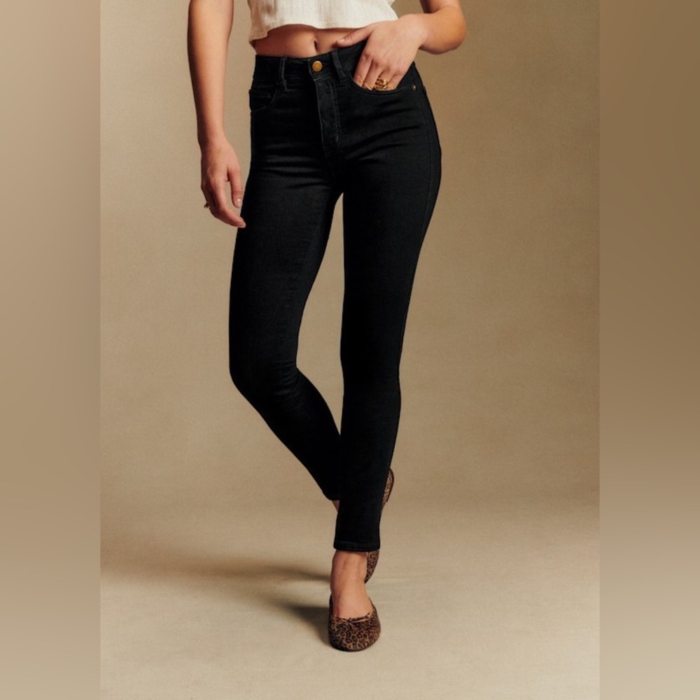 Sézane Slim Parfait Black Jeans
